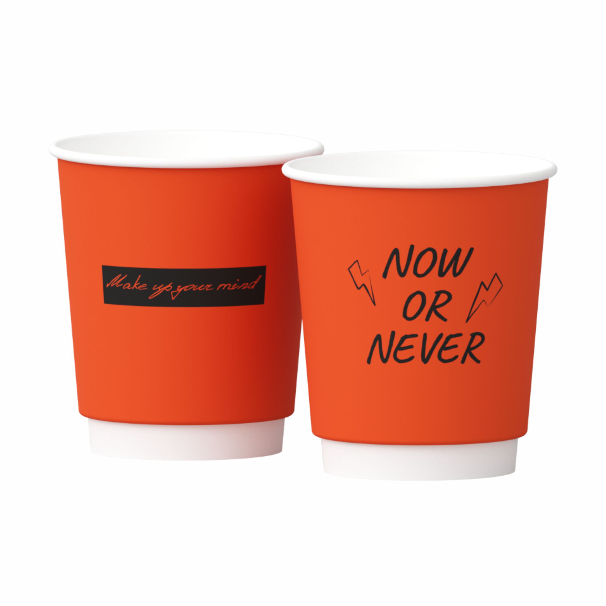 Двухслойный стаĸан бумажный Маркеры оранж 250мл