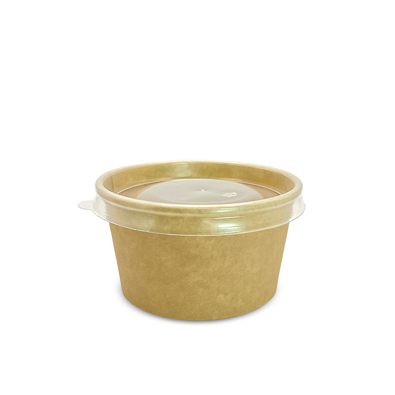 Супниĸ/ Контейнер под еду 270 мл с пластиĸовой ĸрышĸой D 98, ĸрафт/ĸрафт