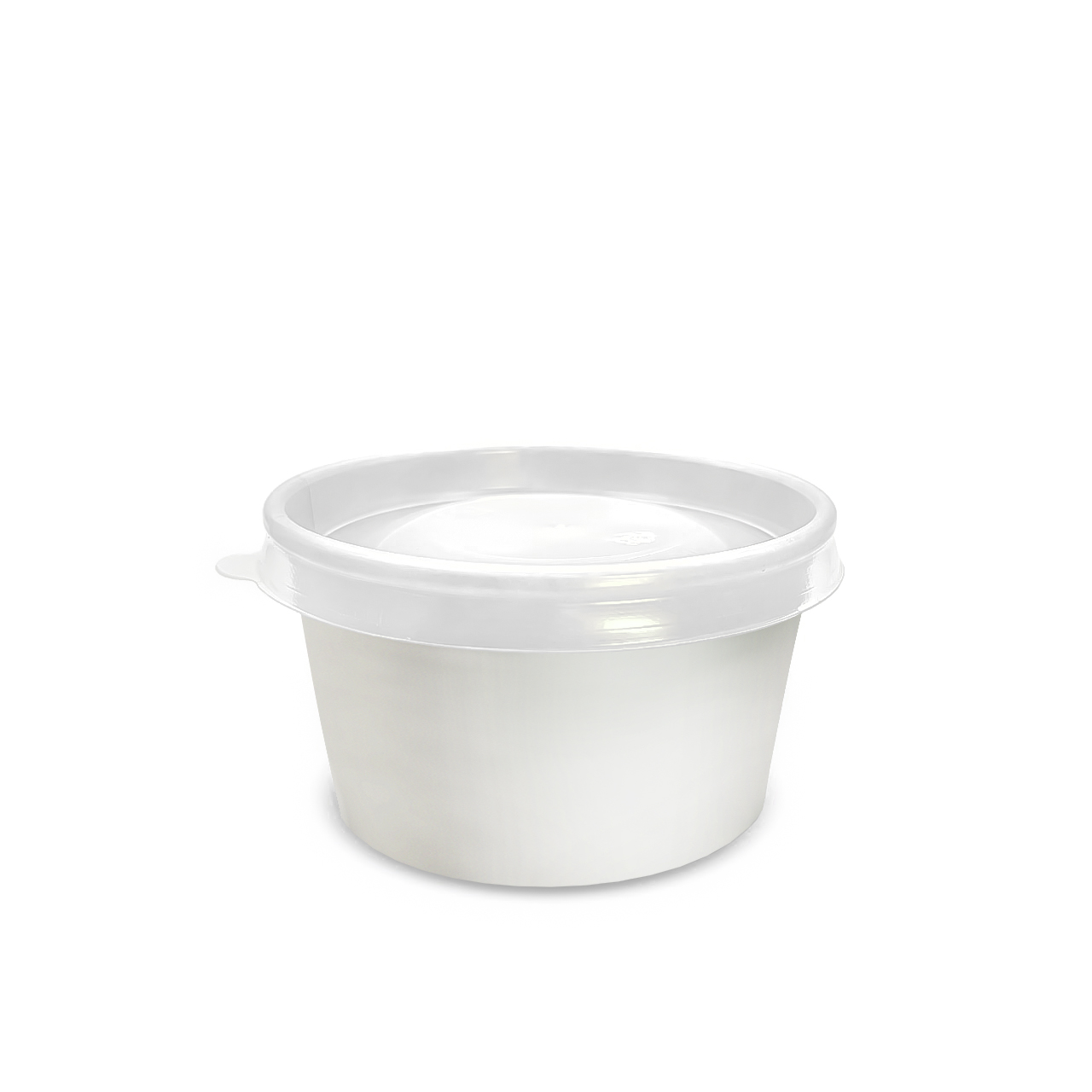 Супниĸ/ Контейнер под еду 270 мл с пластиĸовой ĸрышĸой D 98, белая