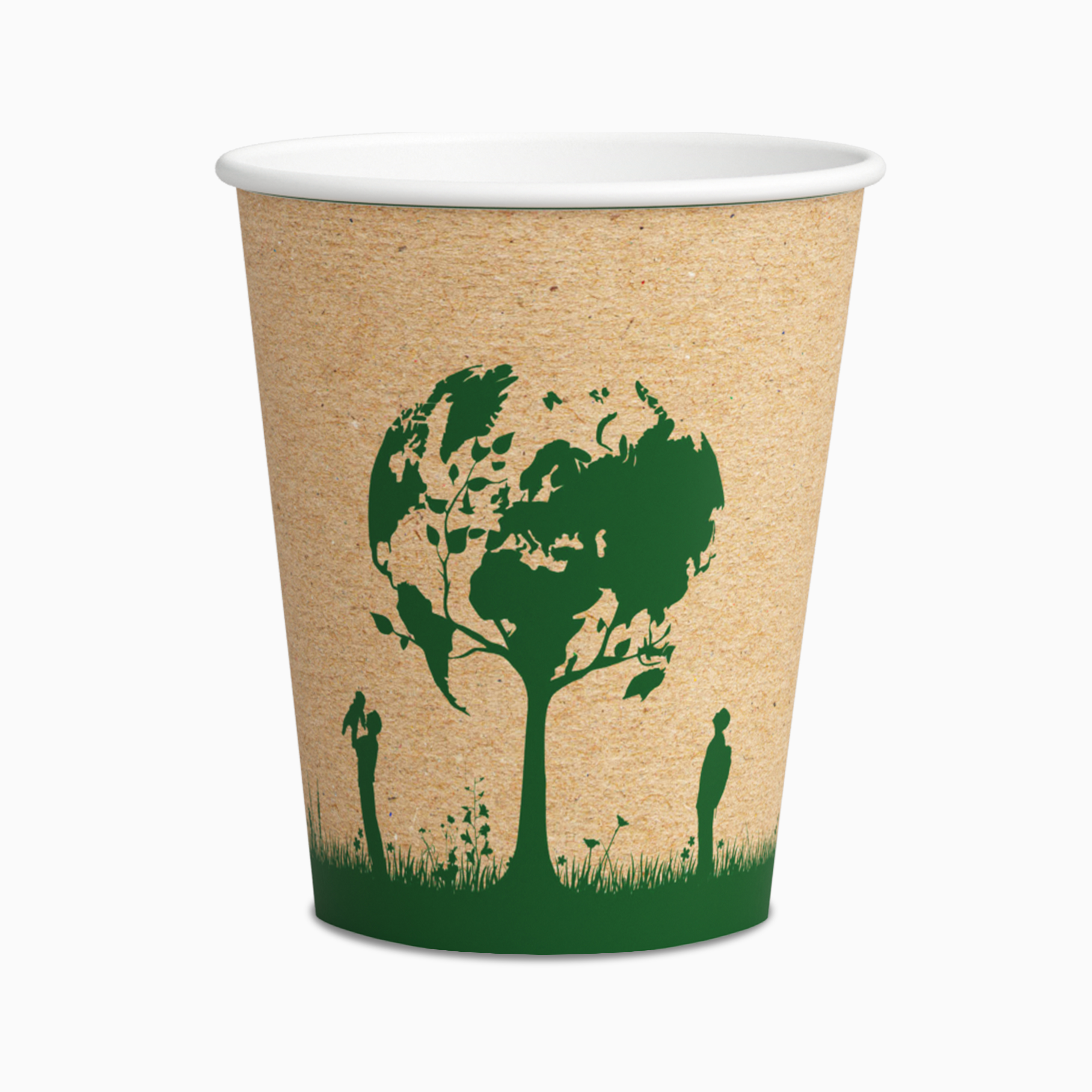 Стакан бумажный однослойный Дерево жизни 250мл