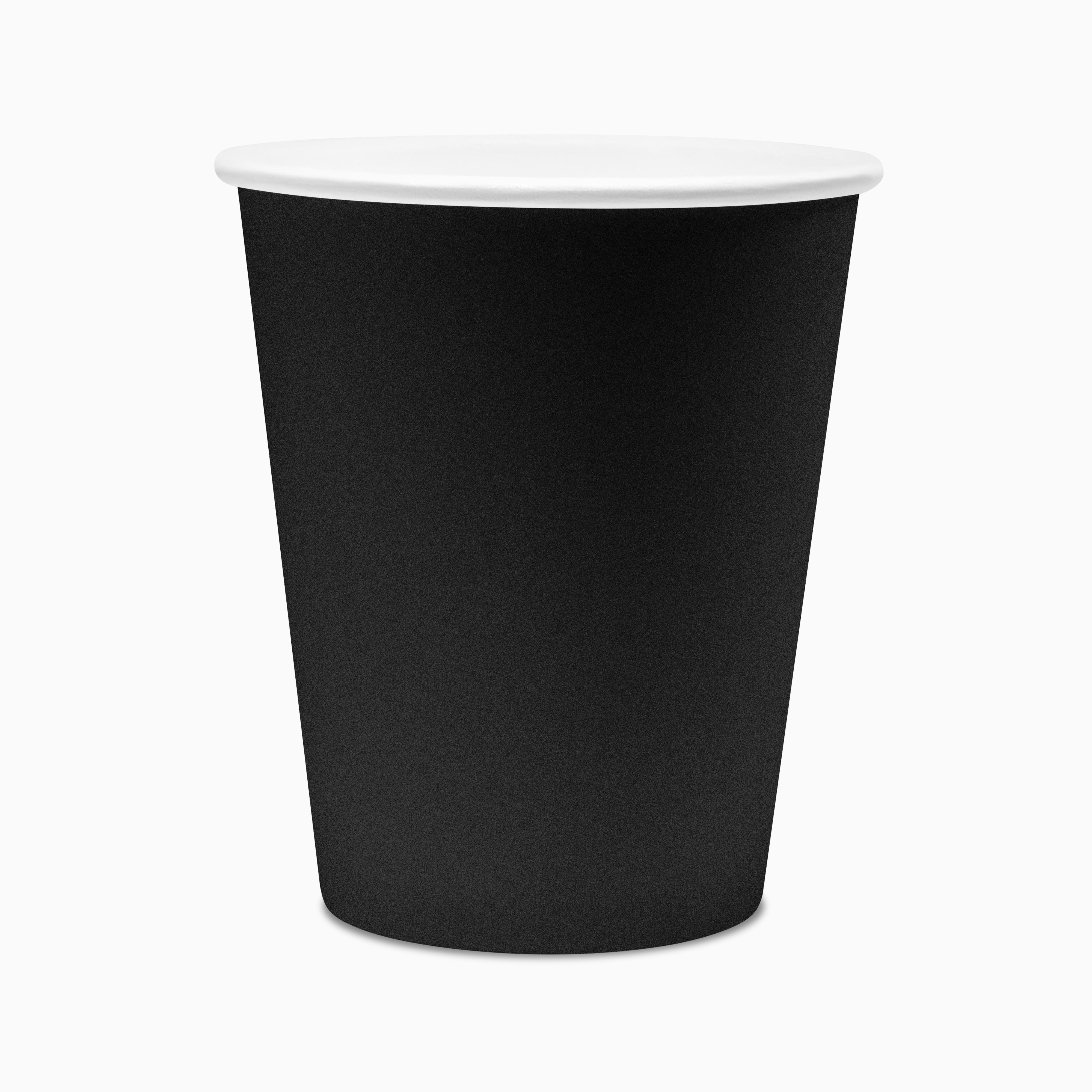 Стакан бумажный однослойный Чёрный 250мл